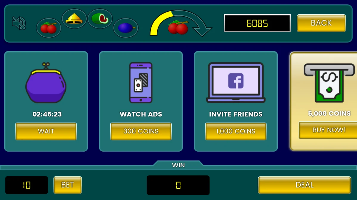Fruit Poker Classic screenshot